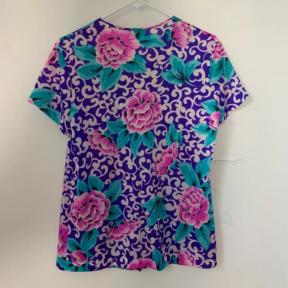 Vintage Vanity Fair Satin Purple Pajama Set Spring - Picture 9 of 11